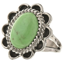 Green Turquoise Silver Ladies Ring 28615