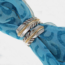 Navajo Feather Wrap Ring 24558