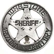 Tombstone Silver Sheriff Badge 29007