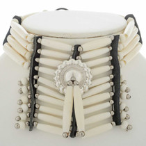 Silver Concho Bone Choker 27435