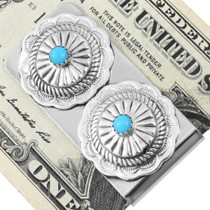 Silver Concho Navajo Money Clip 24738