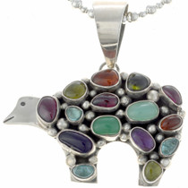 Navajo Gemstone Pendant 19491