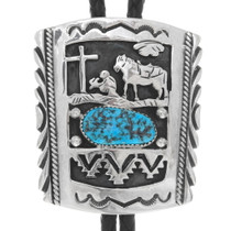 Christian Cowboy Navajo Bolo Tie 25097
