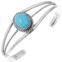 Turquoise Sterling Ladies Navajo Cuff 20673
