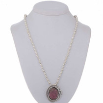 Rhodochrosite Southwest Pendant 25548