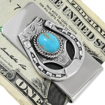 Turquoise Silver Money Clip 28992