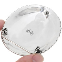 Southwest Turquoise Silver Bear Claw Buckle 29189