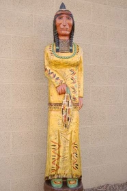 Yellow Corn Maiden Wooden Store Indian 33973