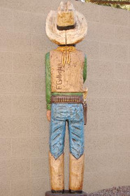 Cigar Store Blue Eyed Bandito Five Feet Tall by Frank Gallagher 2913