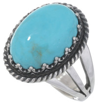 Native American Ladies Turquoise Ring 27820