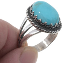 Navajo Sleeping Beauty Turquoise Ring 27820