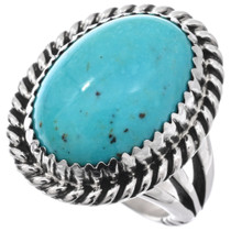 Navajo Sleeping Beauty Turquoise Ring 27820