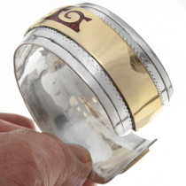 Inlaid Coral Cuff Bracelet 13230