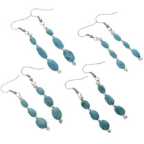 Natural Turquoise Nugget Earrings 28259