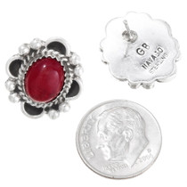 Red Coral Southwest Post Earrings  29519