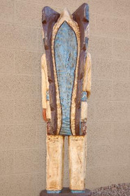 Five Foot Tall Indian Wood Sculpture 34003