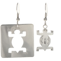 Sterling Silver Turtle Earrings 29379