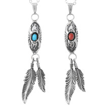 Native American Shadowboxed Feather Pendant 26947