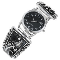 Navajo Black Onyx Watch 23521