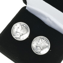 Mercury Dime Cuff Links 19619