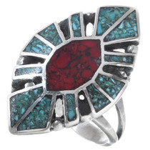 Turquoise Coral Ring 27075