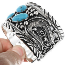Navajo Mens Sterling Cuff Bracelet 29818