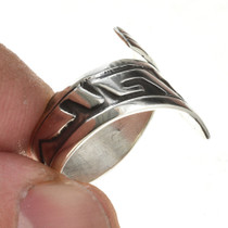 Navajo Ring Overlay Design Silver 30109