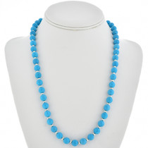 Blue Turquoise Bead Navajo Necklace 30114