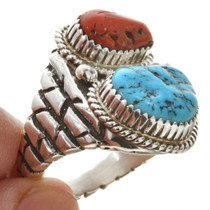 Navajo Turquoise Sterling Silver Ring 30126