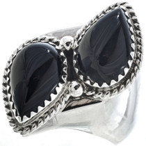 Black Onyx Silver Ring 30196