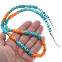 Turquoise Spiny Oyster Beaded Necklace 30274