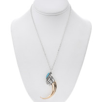 Navajo Gold Eagle Talon Pendant 30525