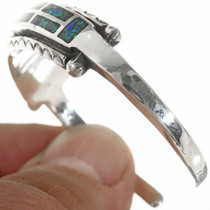 Navajo Inlay Sterling Silver Bracelet 30611