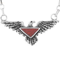 Red Coral Eagle Pendant 30782