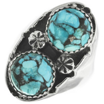 Turquoise Sterling Silver Navajo Ring 30954
