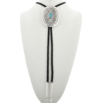 Navajo Turquoise Bolo Tie 30985