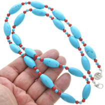 Beaded Turquoise Necklace 31100