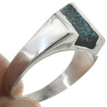 Navajo Turquoise Inlay Ring 31207