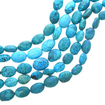 Large Oval Turquoise Magnesite Beads 30828