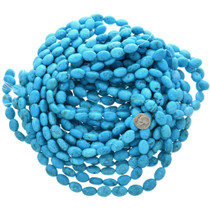 Turquoise Magnesite Oval Beads 30834