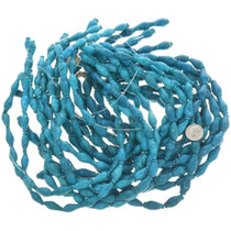 Blue Genuine Stone Tapered Tube Beads 30851