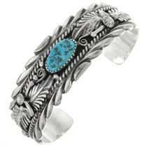 Navajo Turquoise Sterling Silver Bracelet 31355