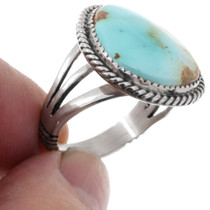 Native American Turquoise Silver Ladies Ring 31413