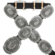 Navajo Silver Concho Belt 31444