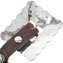 Traditional Hammered Silver Concho Belt