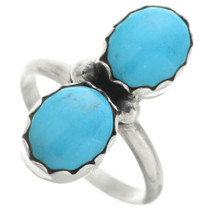 Turquoise Silver Navajo Ring 31751