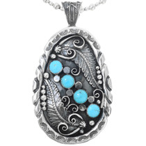 Turquoise Sterling Silver Pendant 32353