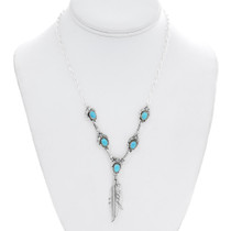 Sterling Silver Turquoise Necklace 33147