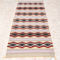 Hand Woven Natural Wool Navajo Rug 33306