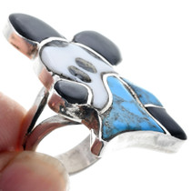 Zuni Inlay Mickey Mouse Turquoise Ring 33571